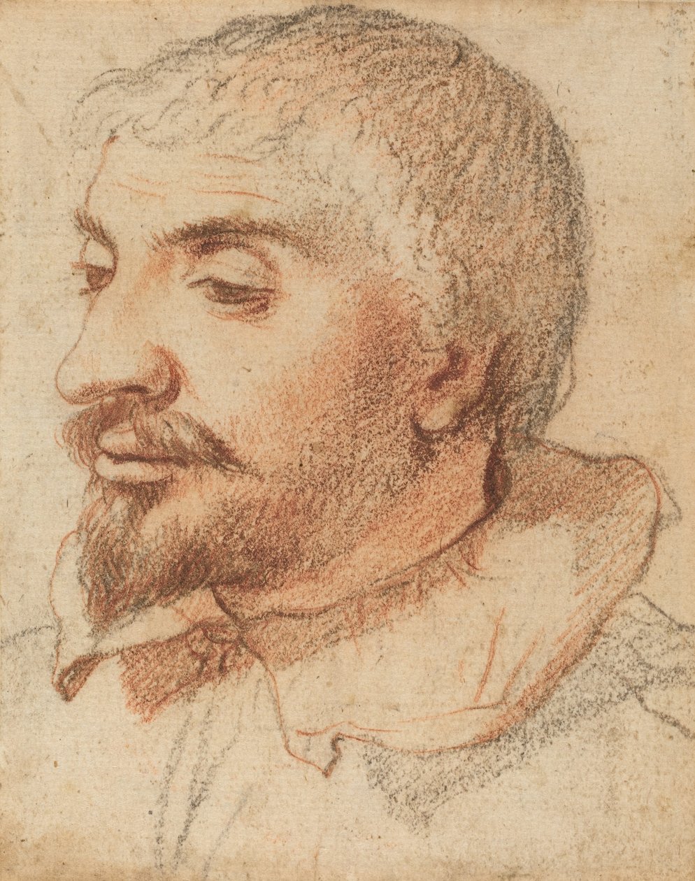 Cabeza de un hombre, c. 1600 de Unbekannt