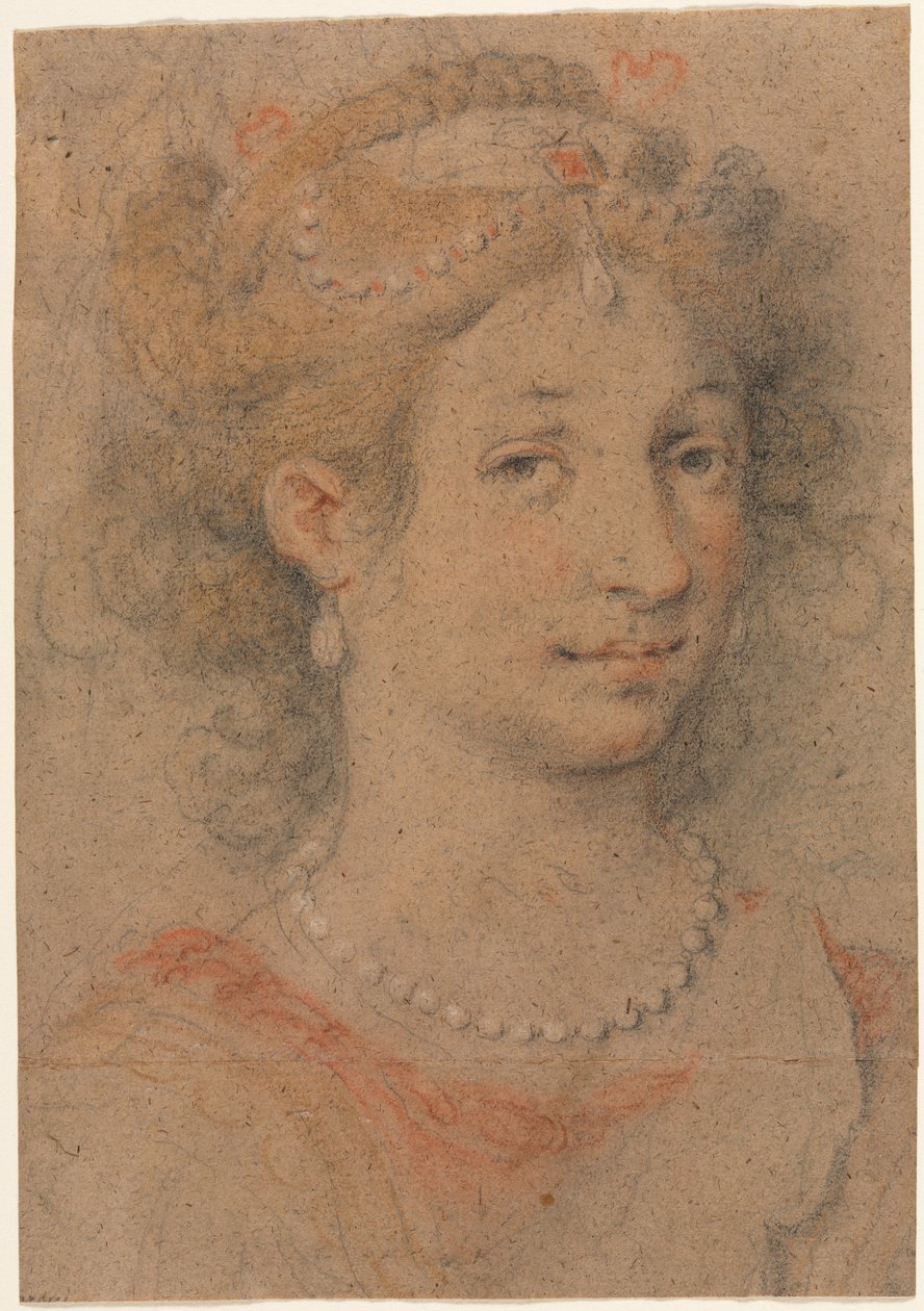 Cabeza de una Mujer, 1600s de Unbekannt