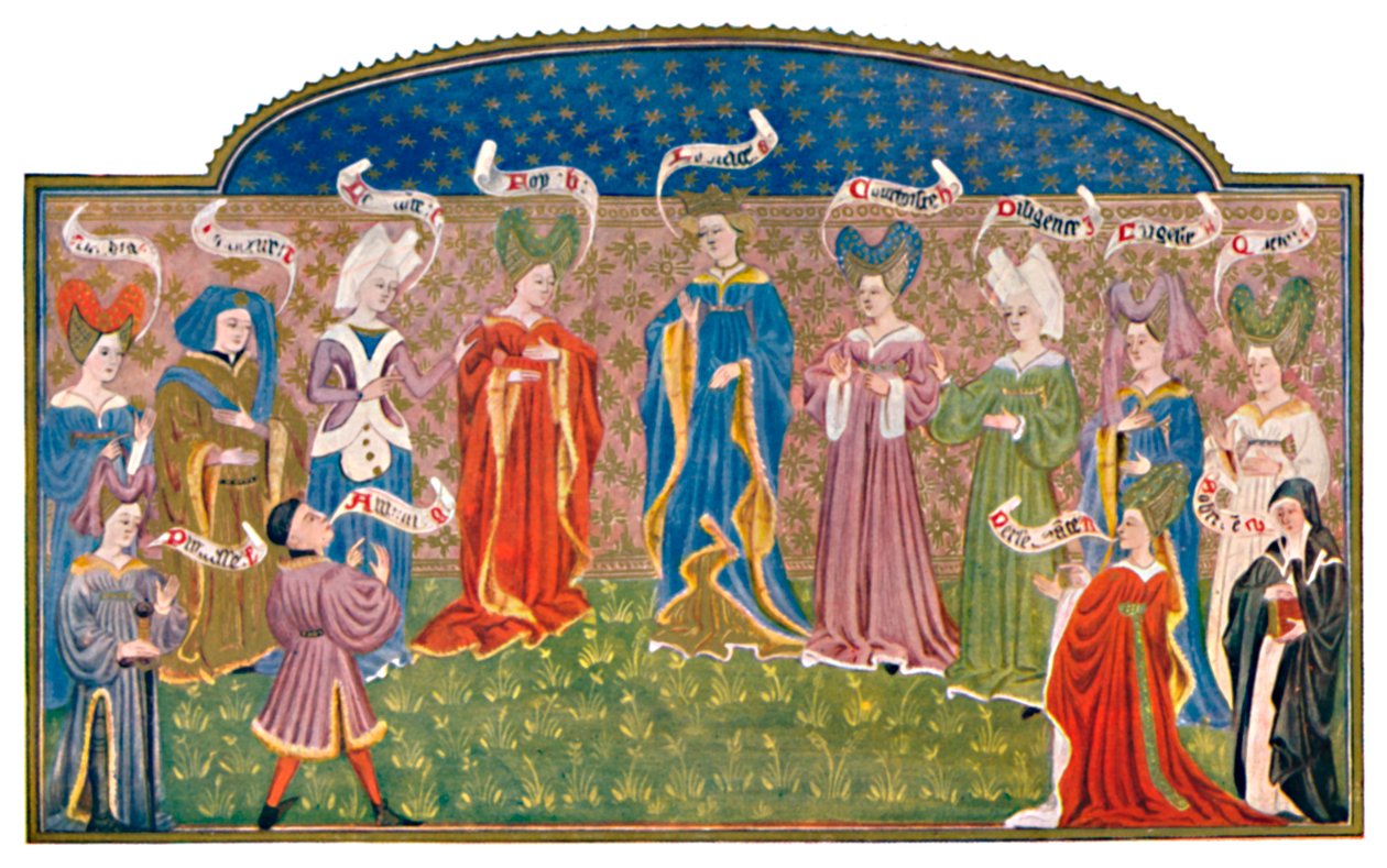 Tocados en el siglo XV MS. Roy. 15 E. v., siglo XV, 1903 de Unbekannt