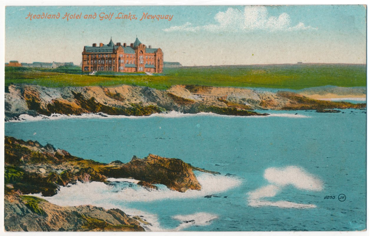 Hotel Headland y campos de golf, Newquay, c. 1910 de Unbekannt