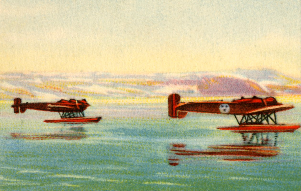 Hidroaviones Heinkel HE 5 utilizados en la búsqueda de Umberto Nobile, Polo Norte, 1928 de Unbekannt