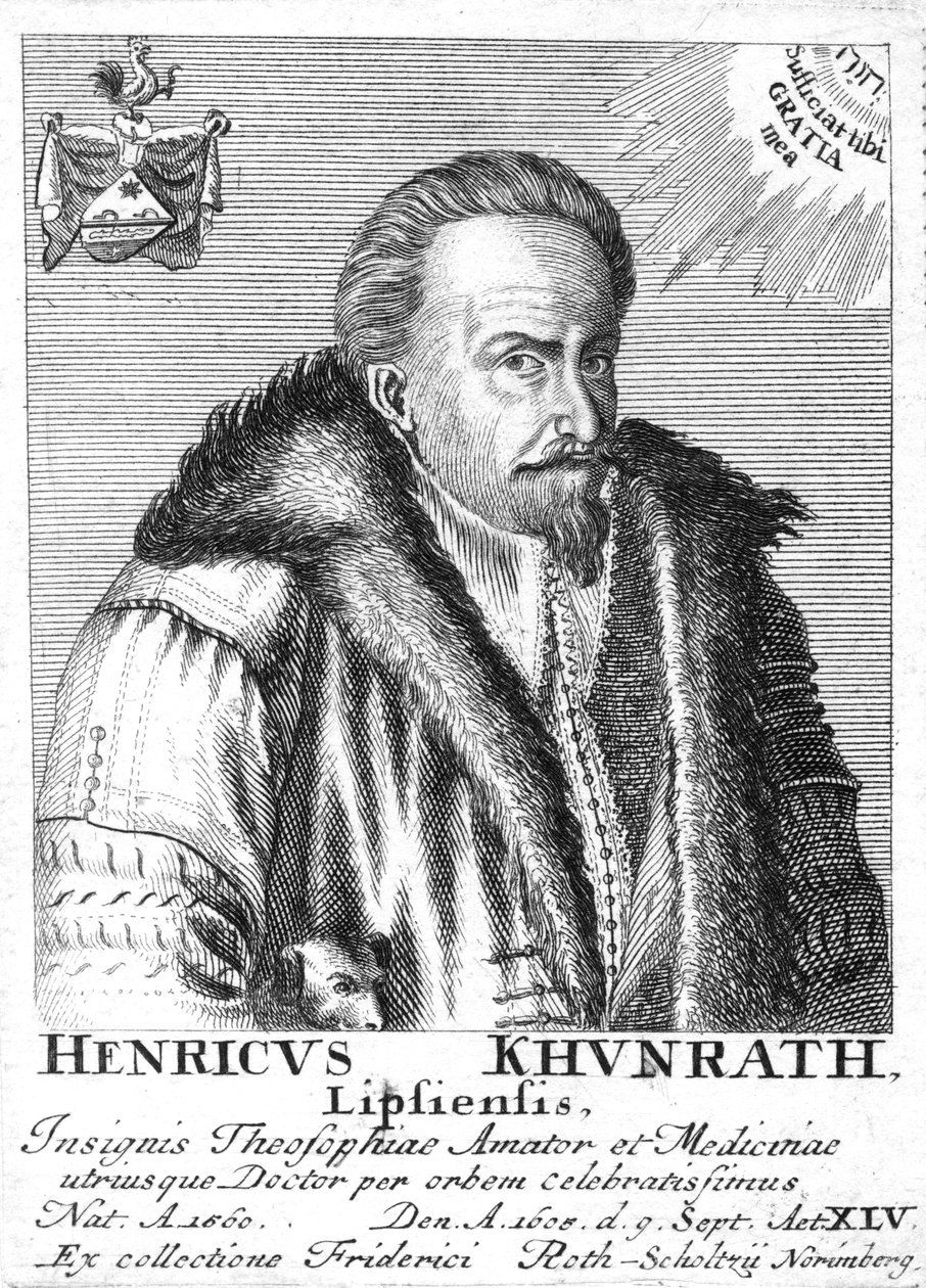 Heinrich Khunrath, químico y alquimista alemán, 1725 de Unbekannt