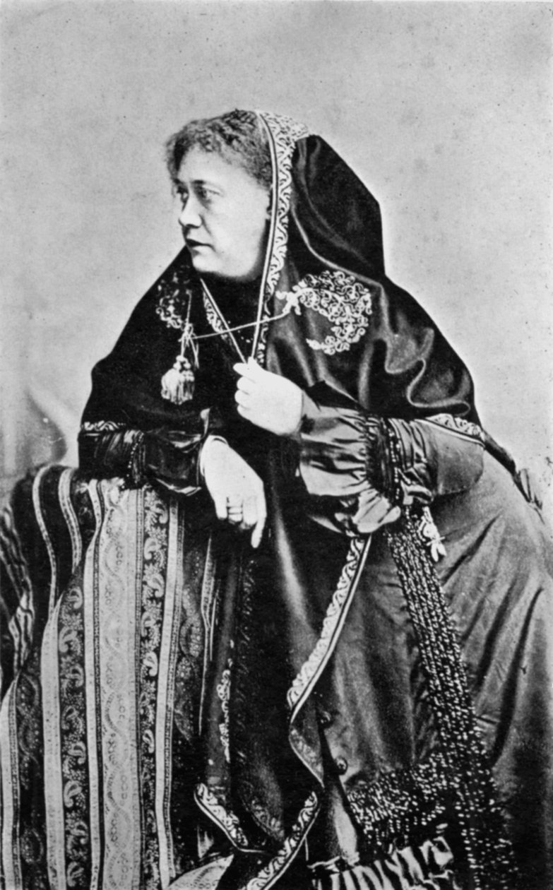Helena Petrovna Blavatsky, teósofa estadounidense nacida en Rusia, 1875 de Unbekannt
