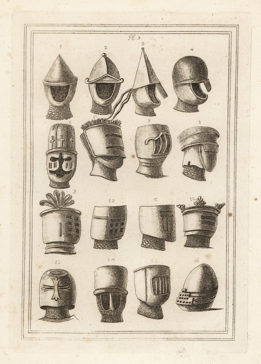 Cascos de los grandes sellos de reyes y barones de Unbekannt