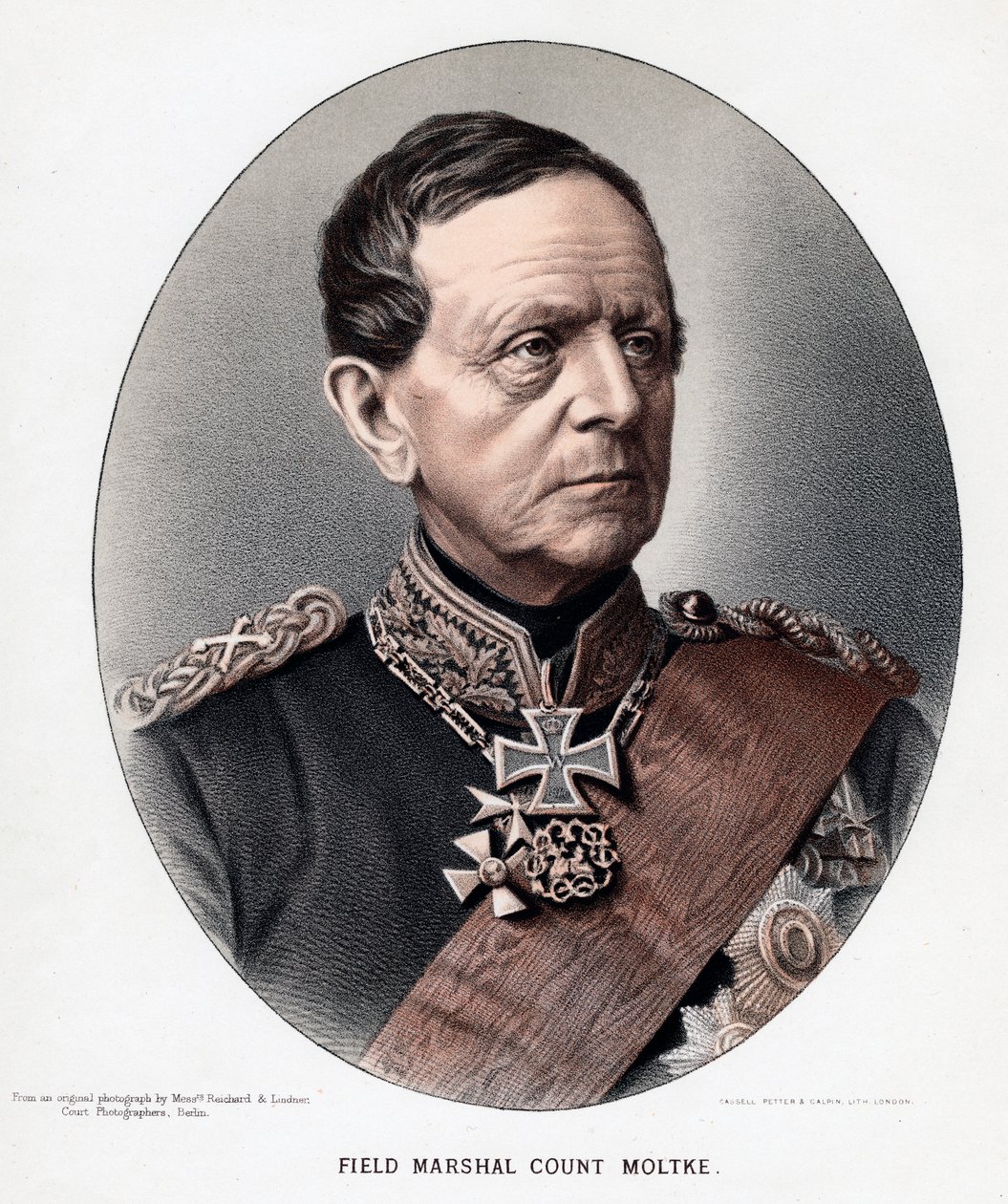 Helmuth Karl Bernhard, Conde von Moltke, general y estadista prusiano, c1880 de Unbekannt