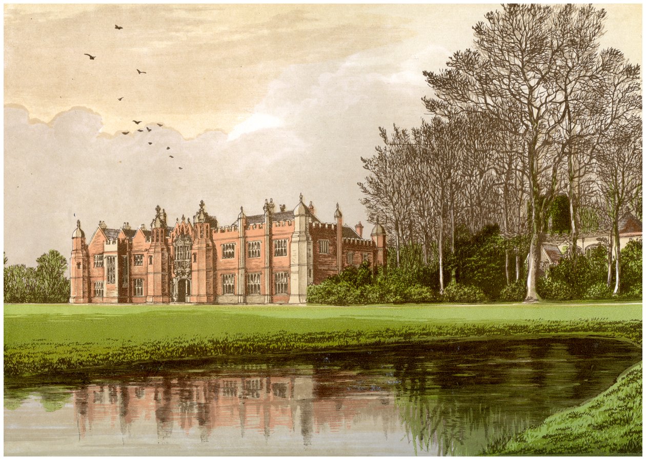 Hengrave Hall, Suffolk, hogar de la familia Gage, c. 1880 de Unbekannt