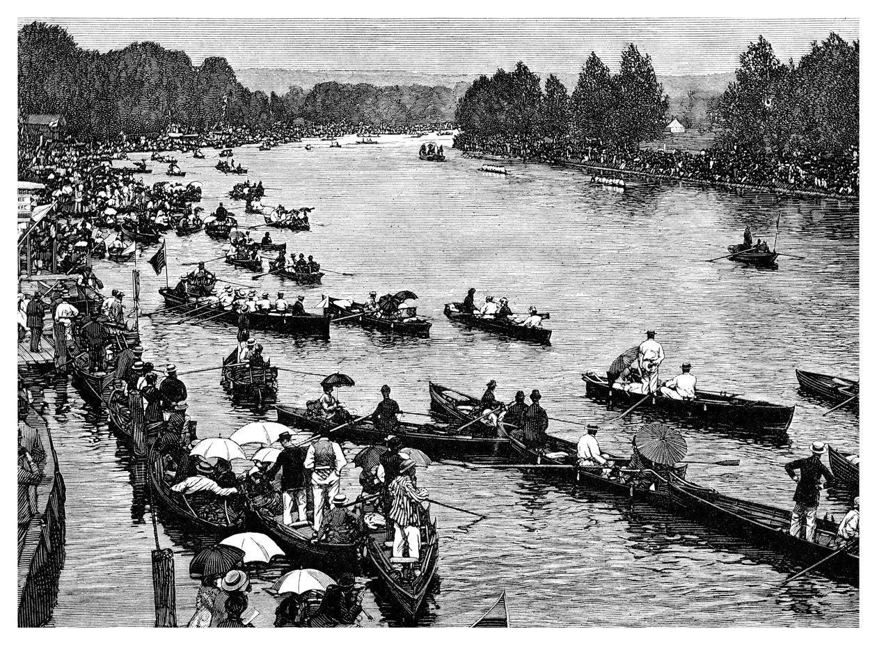 Regata de Henley, Oxfordshire, 1882 de Unbekannt
