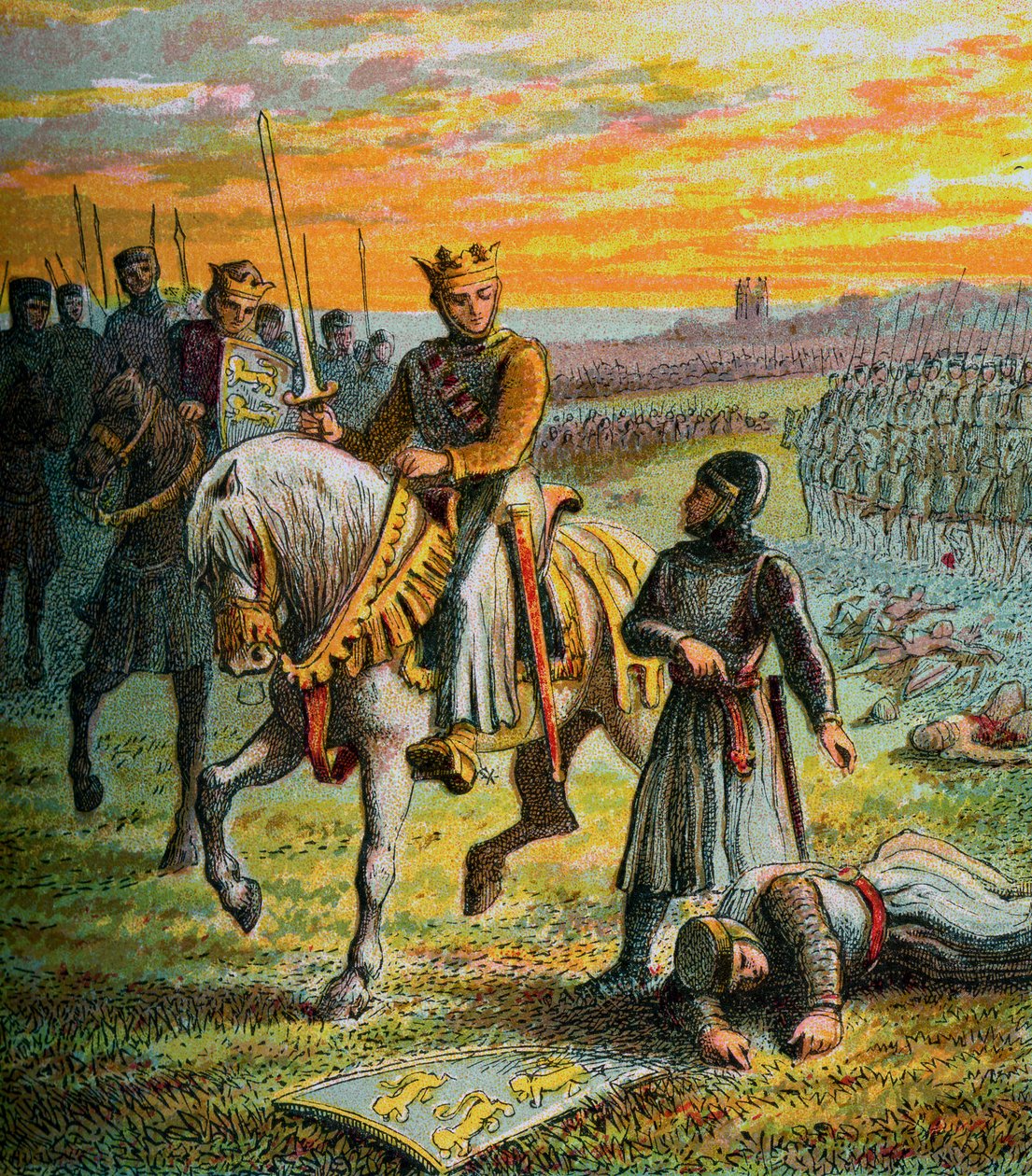 Enrique III y los barones, c. 1850 de Unbekannt