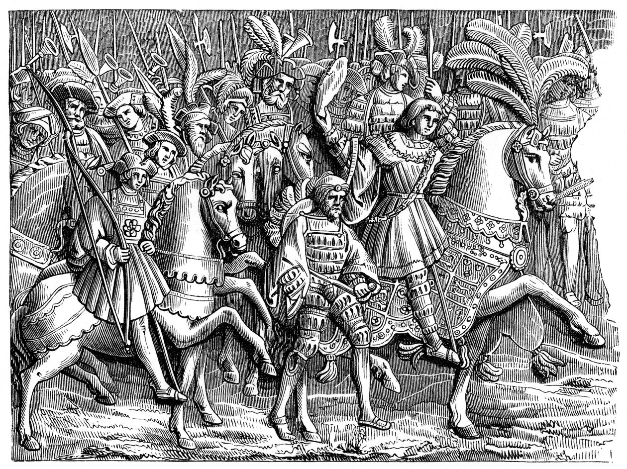 Enrique VIII en el Campo del Paño de Oro, 1520, 1870 de Unbekannt