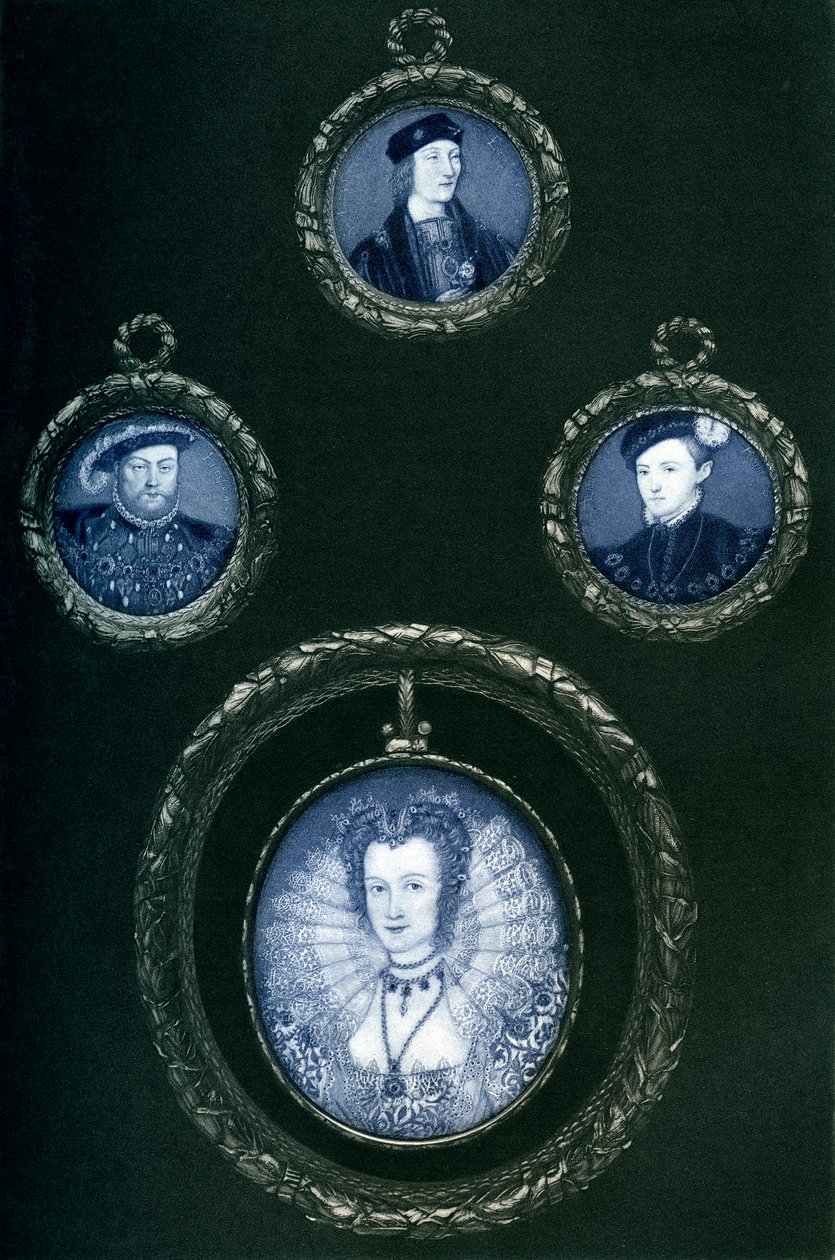 Enrique VII, Enrique VIII, Eduardo VI, Isabel I, siglo XVI, 1896 de Unbekannt