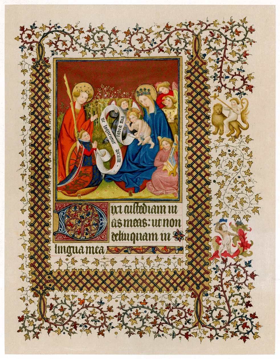 Enrique VI ante la Virgen y el Niño, c1420 de Unbekannt