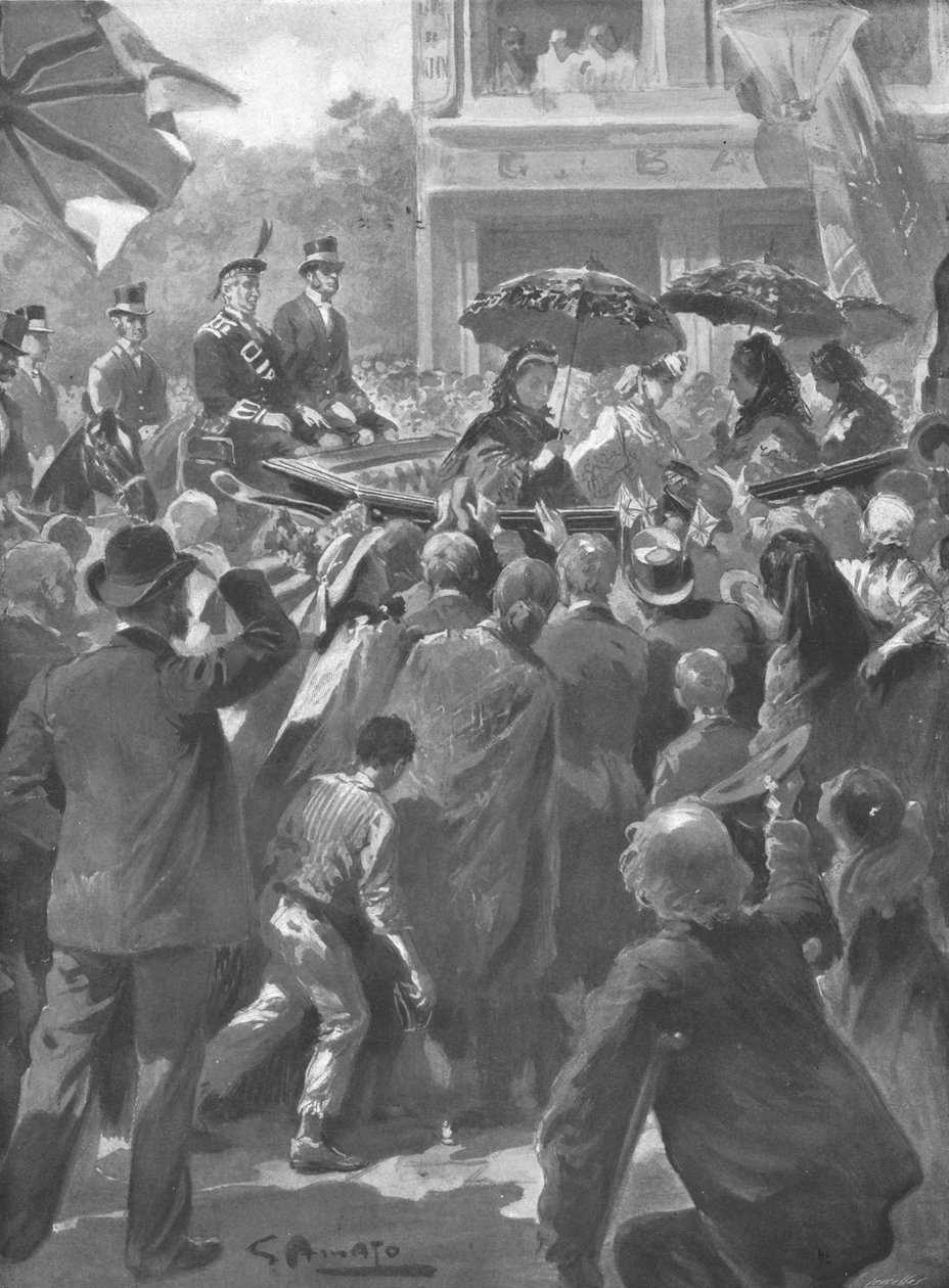 ...La visita de Su Majestad al East End de Londres, 2 de abril de 1873, 1901 de Unbekannt