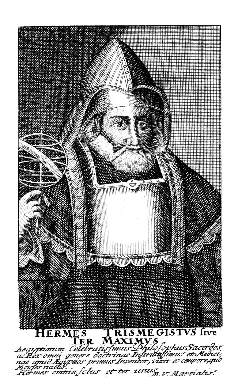 Hermes el Egipcio, alquimista, siglo XVII de Unbekannt