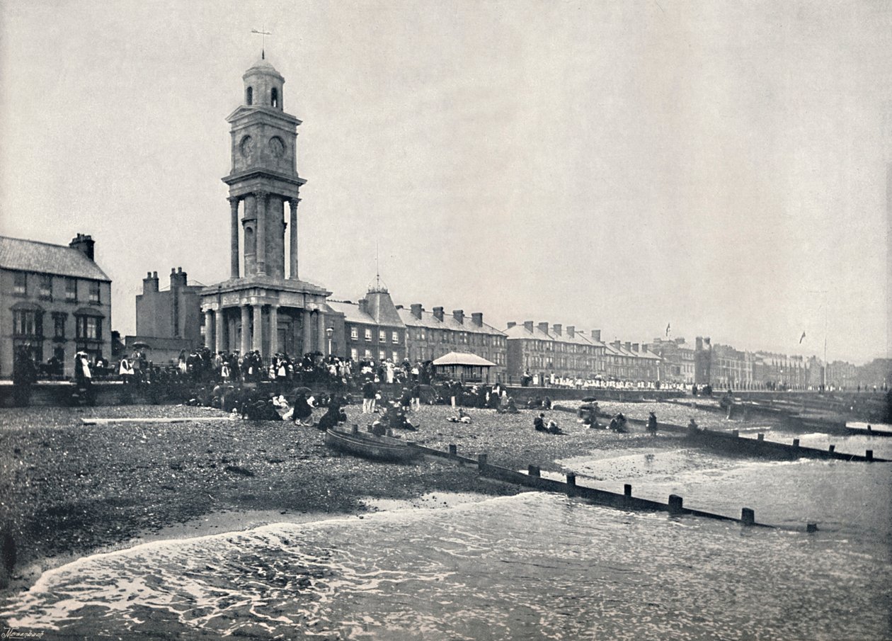Herne Bay - El Frente, Mostrando la Torre del Reloj, 1895 de Unbekannt