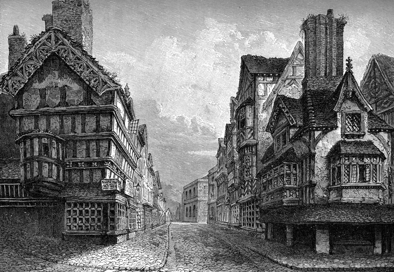 High Street, Shrewsbury, 1825 1893 de Unbekannt