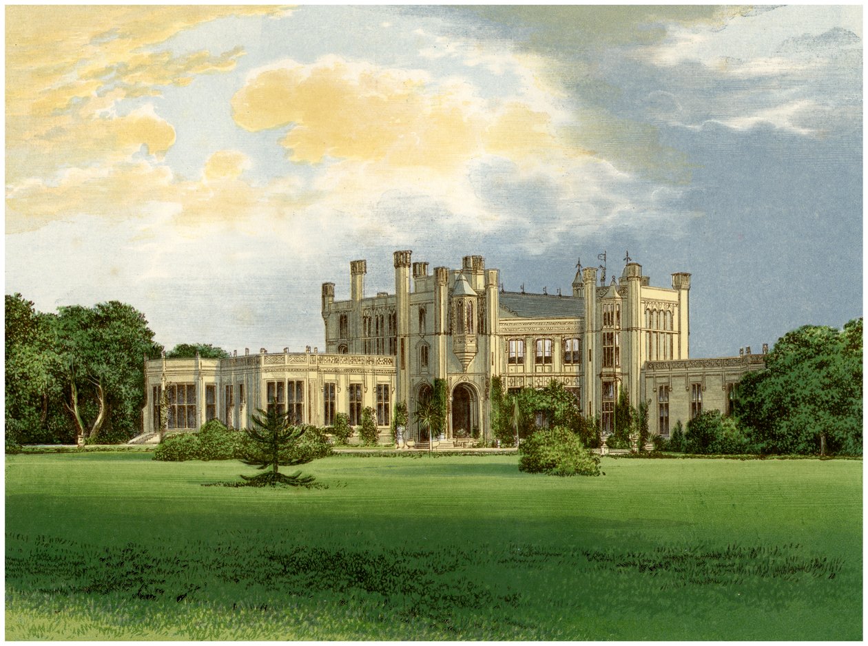 Castillo de Highcliffe, Dorset, hogar de la marquesa de Waterford, c1880 de Unbekannt