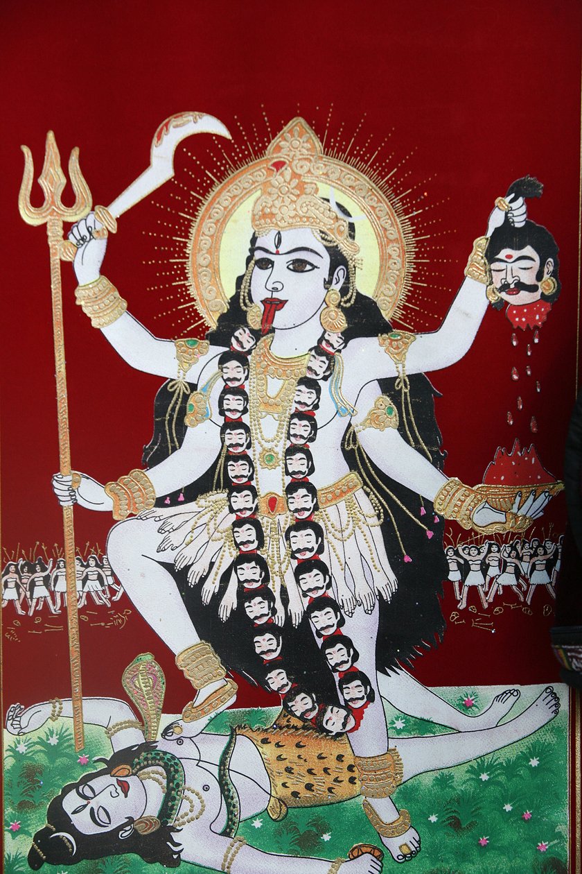 Diosa hindú Kali, Katmandú, Nepal de Unbekannt