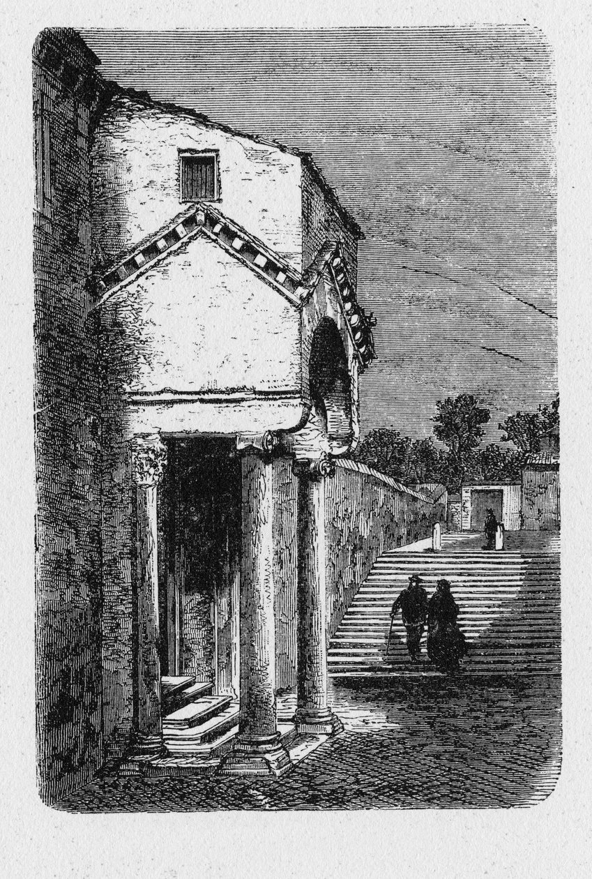Historia de la Antigua Roma. Basílica de San Clemente es una basílica menor católica romana dedicada al Papa Clemente I ubicada en Roma, Italia. de Unbekannt
