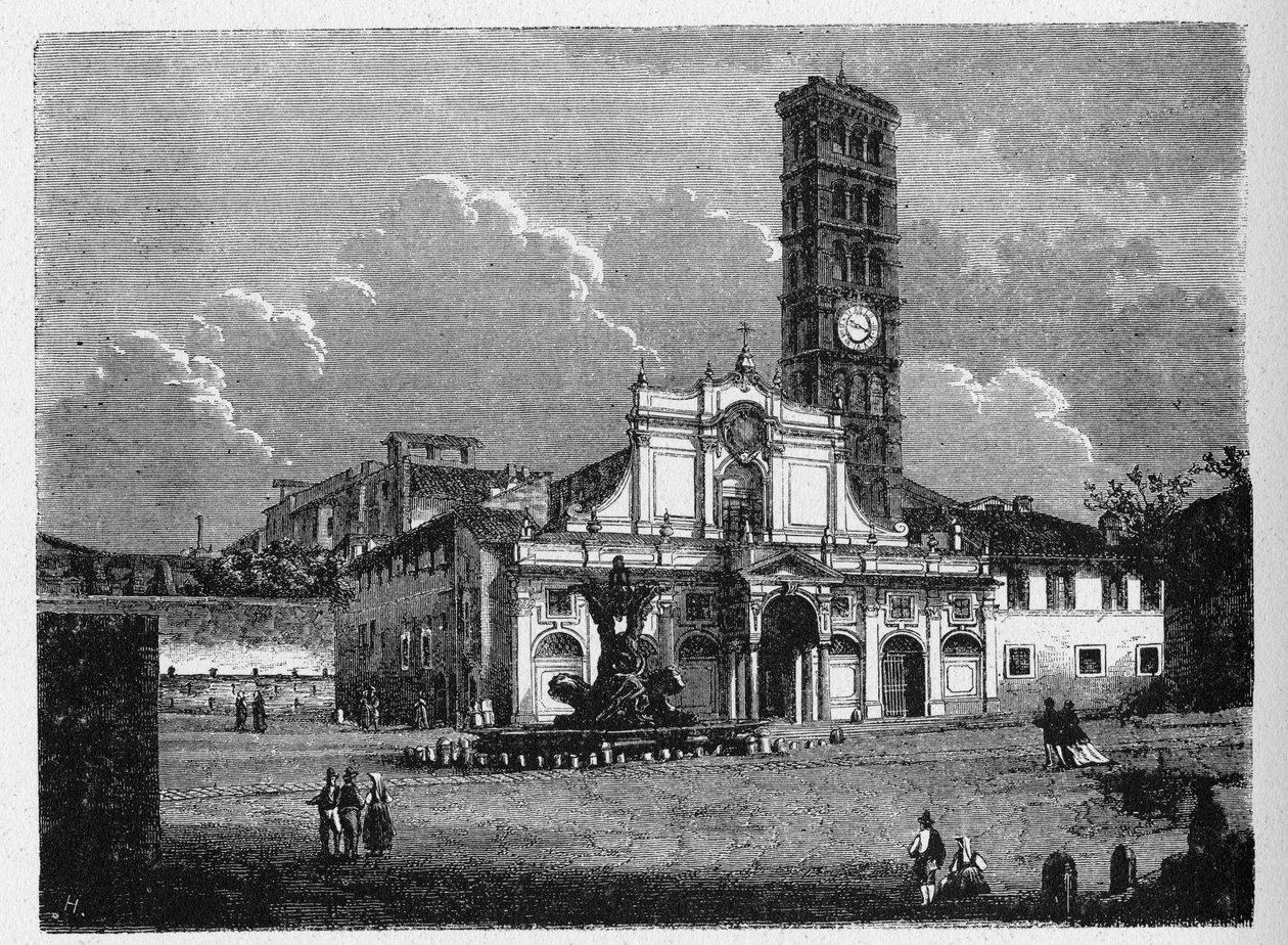 Historia de la antigua Roma. Santa Maria in Cosmedin es una iglesia basílica menor en Roma, Italia. Está ubicada en el rione de Ripa. de Unbekannt