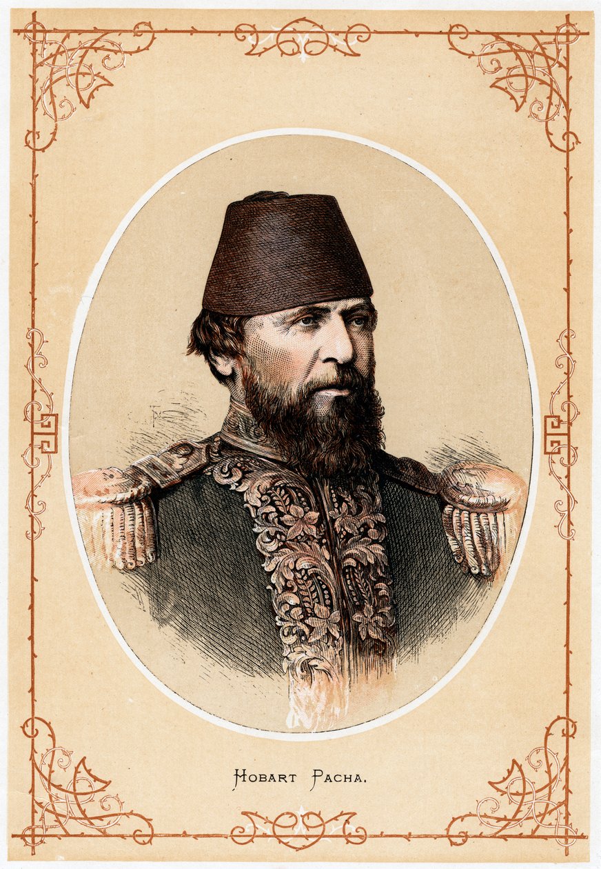 Hobart Pacha, oficial naval inglés y asesor naval de Turquía, c1880 de Unbekannt
