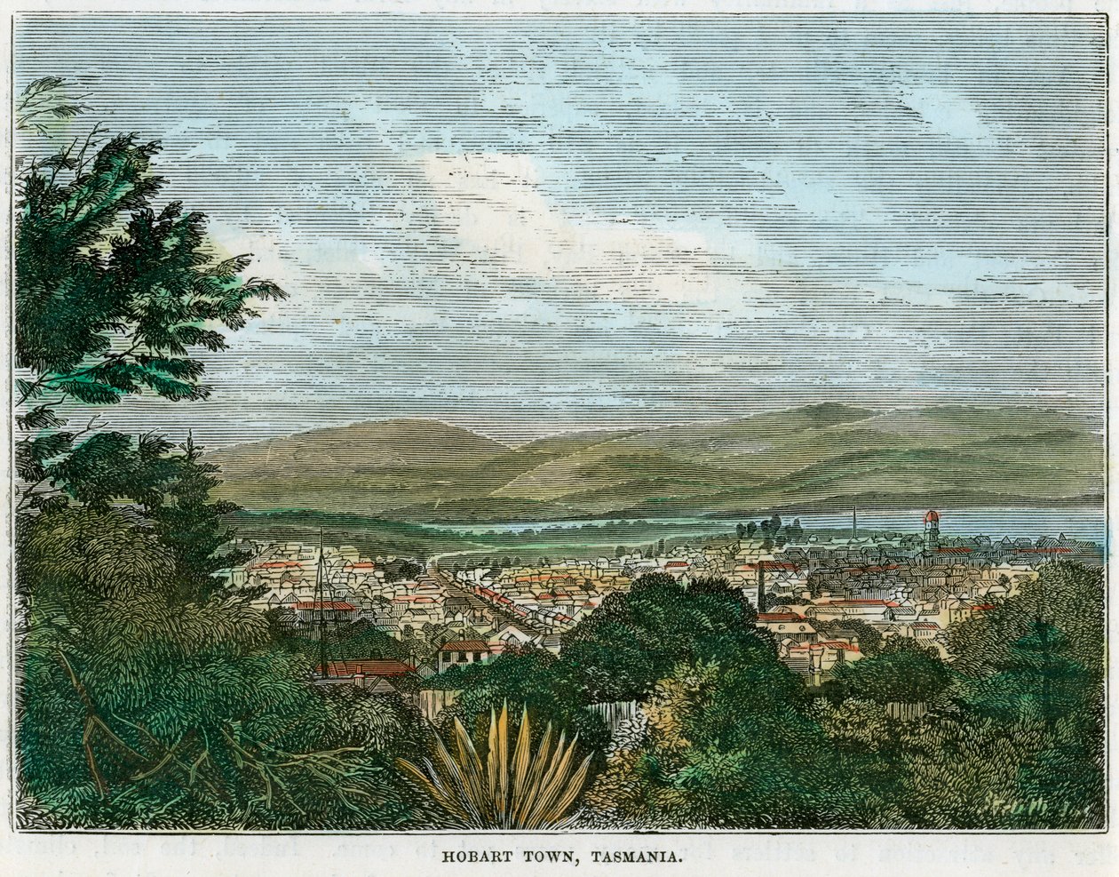 Hobart Town, Tasmania, Australia, c1880 de Unbekannt