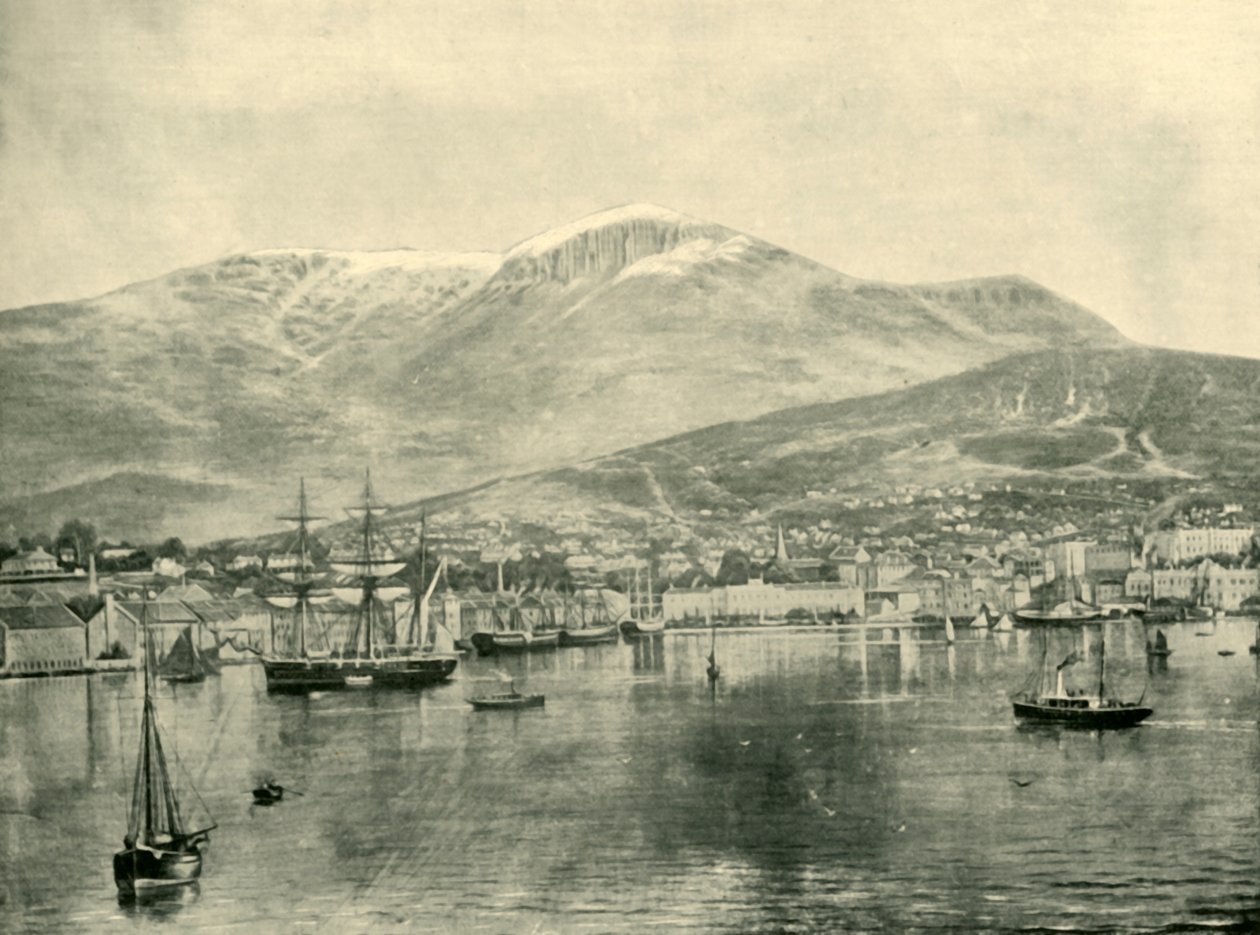 Hobart, desde la bahía, 1901 de Unbekannt