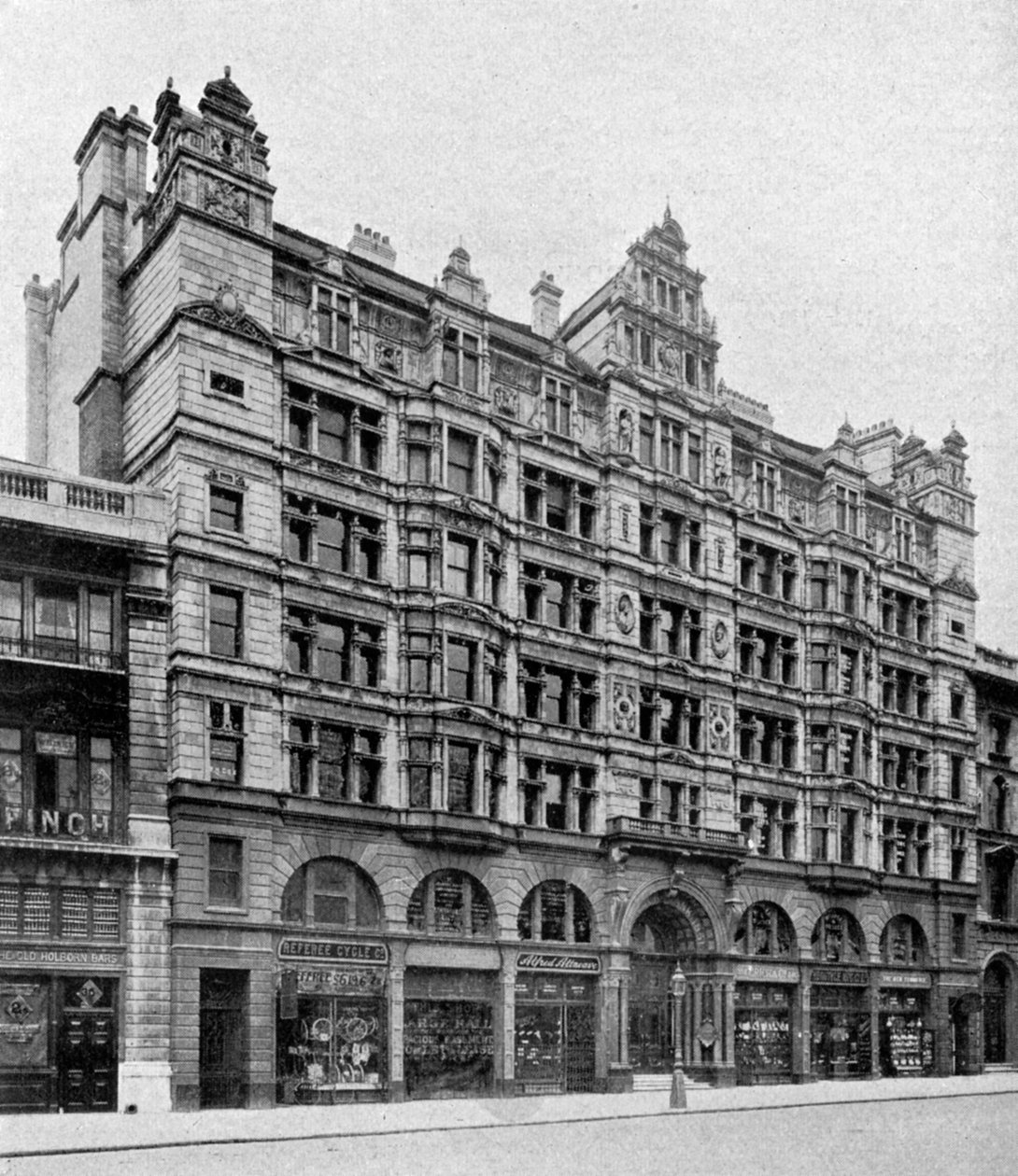 Fachada de Holborn del Banco Birkbeck, Londres, 1904 de Unbekannt