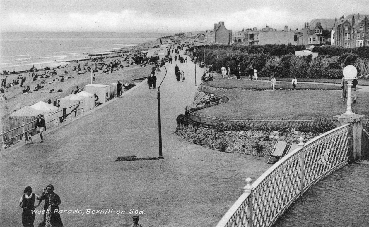 Veraneantes en West Parade, Bexhill-on-Sea, East Sussex de Unbekannt