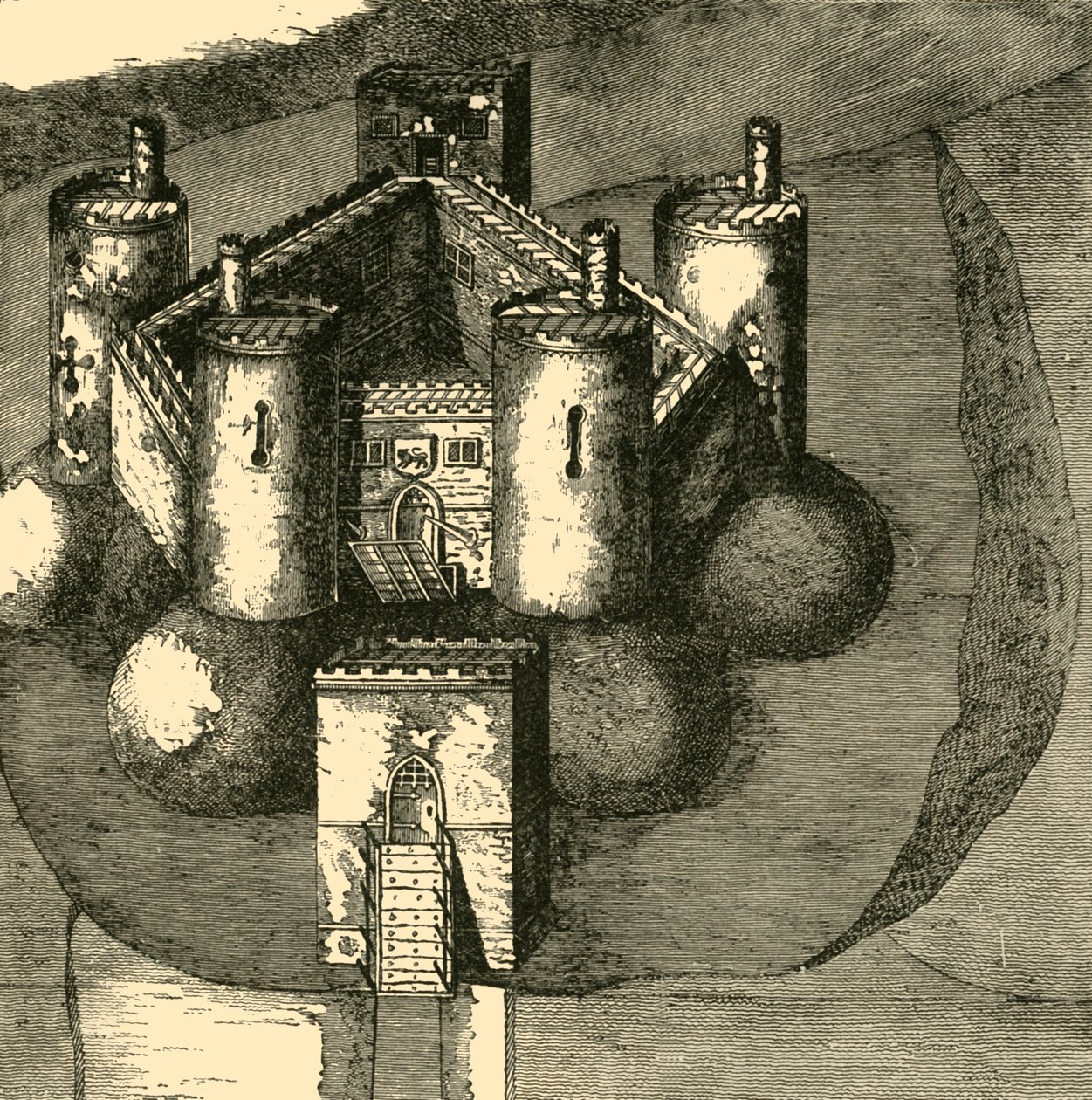 Castillo de Holt, en 1610, 1898 de Unbekannt