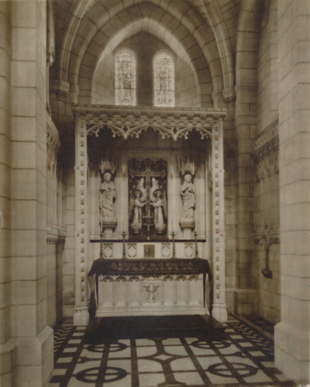 Capilla de la Santa Cruz, Abadía de Buckfast, finales del siglo XIX-principios del siglo XX de Unbekannt