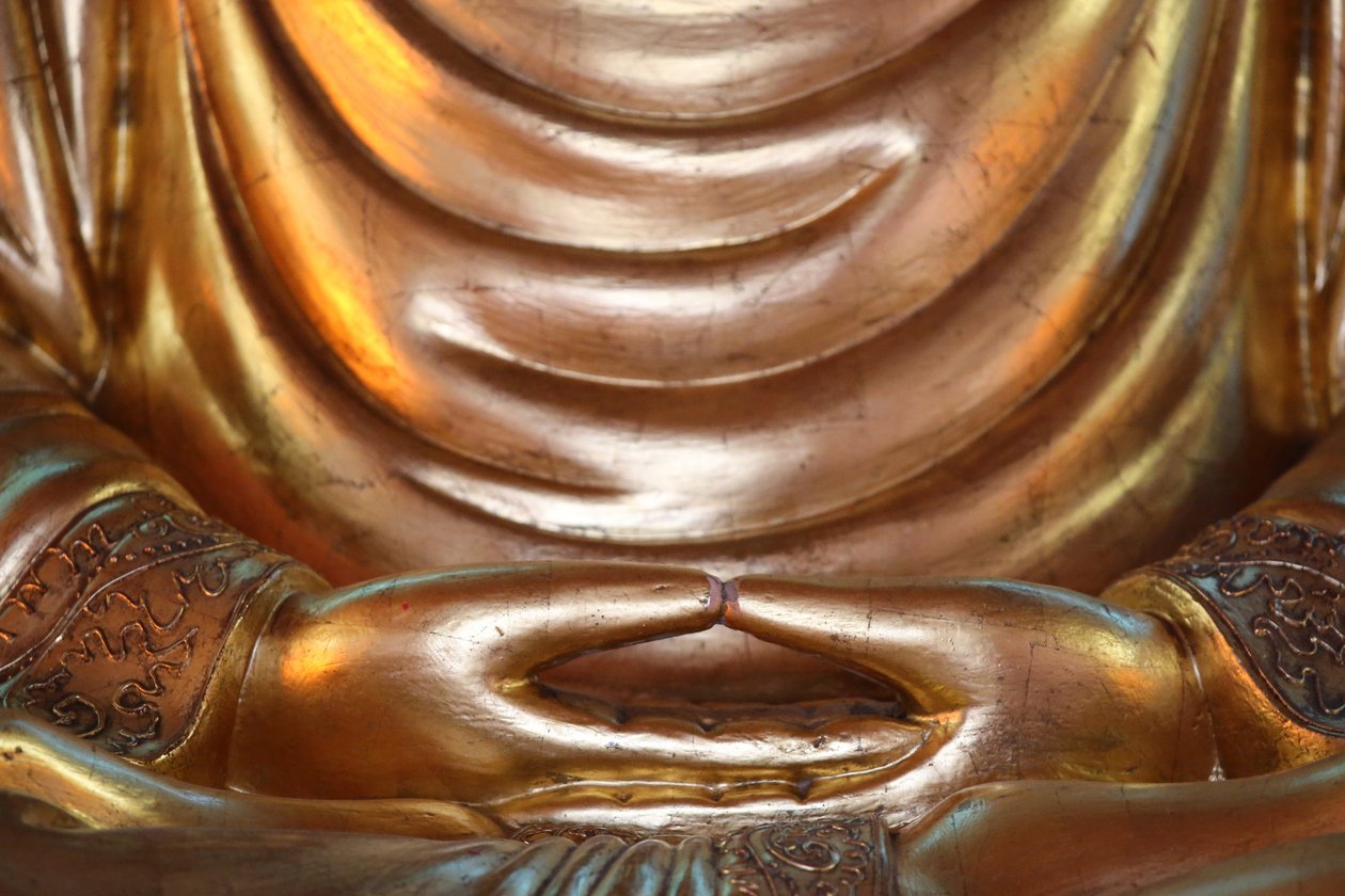 Templo Hong Hien Tu. Estatua de Buda, Fréjus, Francia de Unbekannt