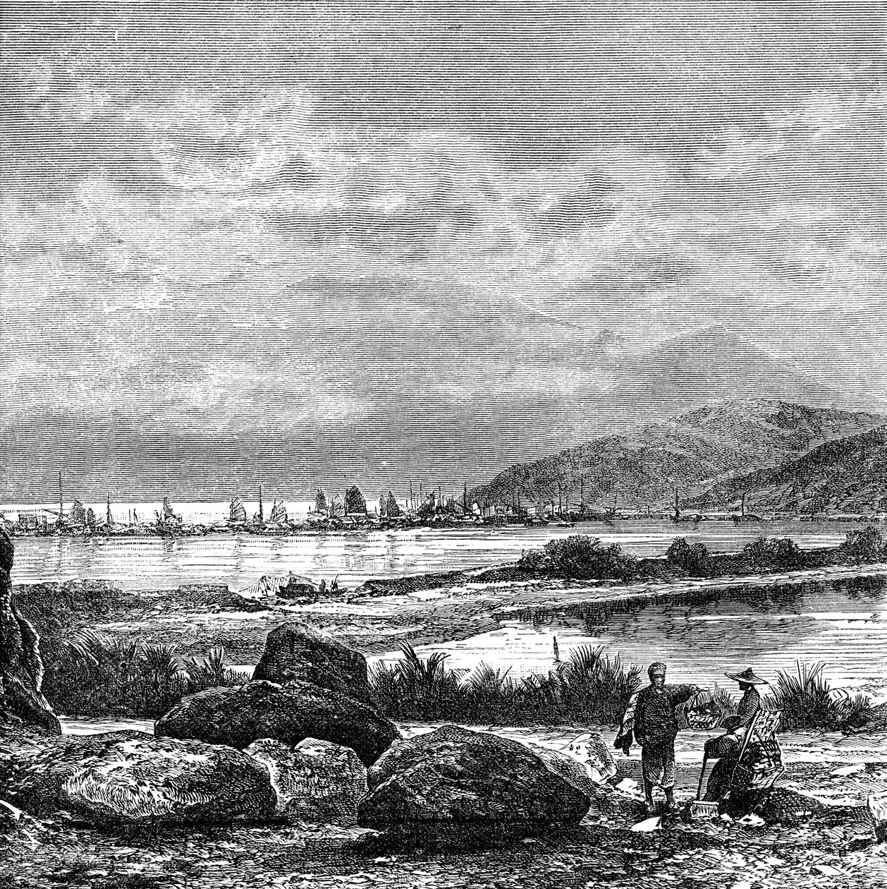 Hong Kong, vista desde Kowlun, c. 1890 de Unbekannt