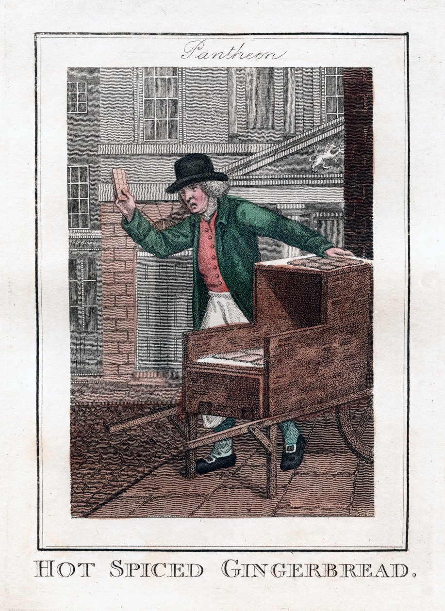 Pan de jengibre caliente y especiado, Panteón, Londres, 1806 de Unbekannt