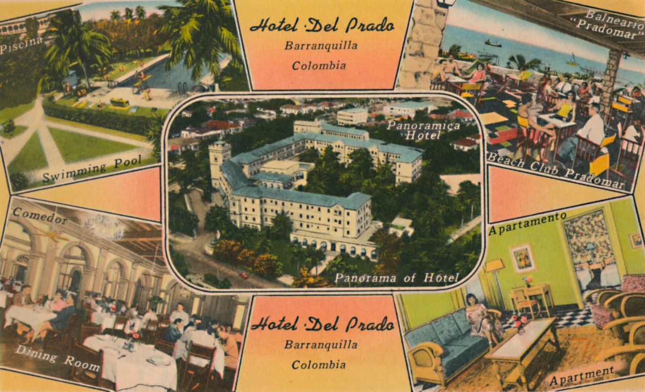 Hotel Del Prado, Barranquilla, Colombia, c1940s de Unbekannt
