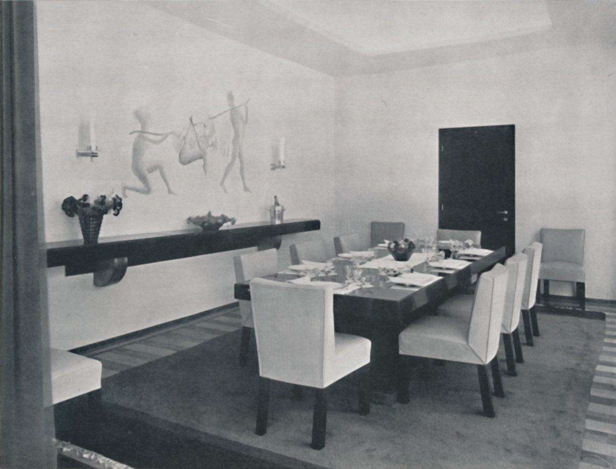 Casa en Bucarest por Rudolf Frankel - El comedor, 1942 de Unbekannt