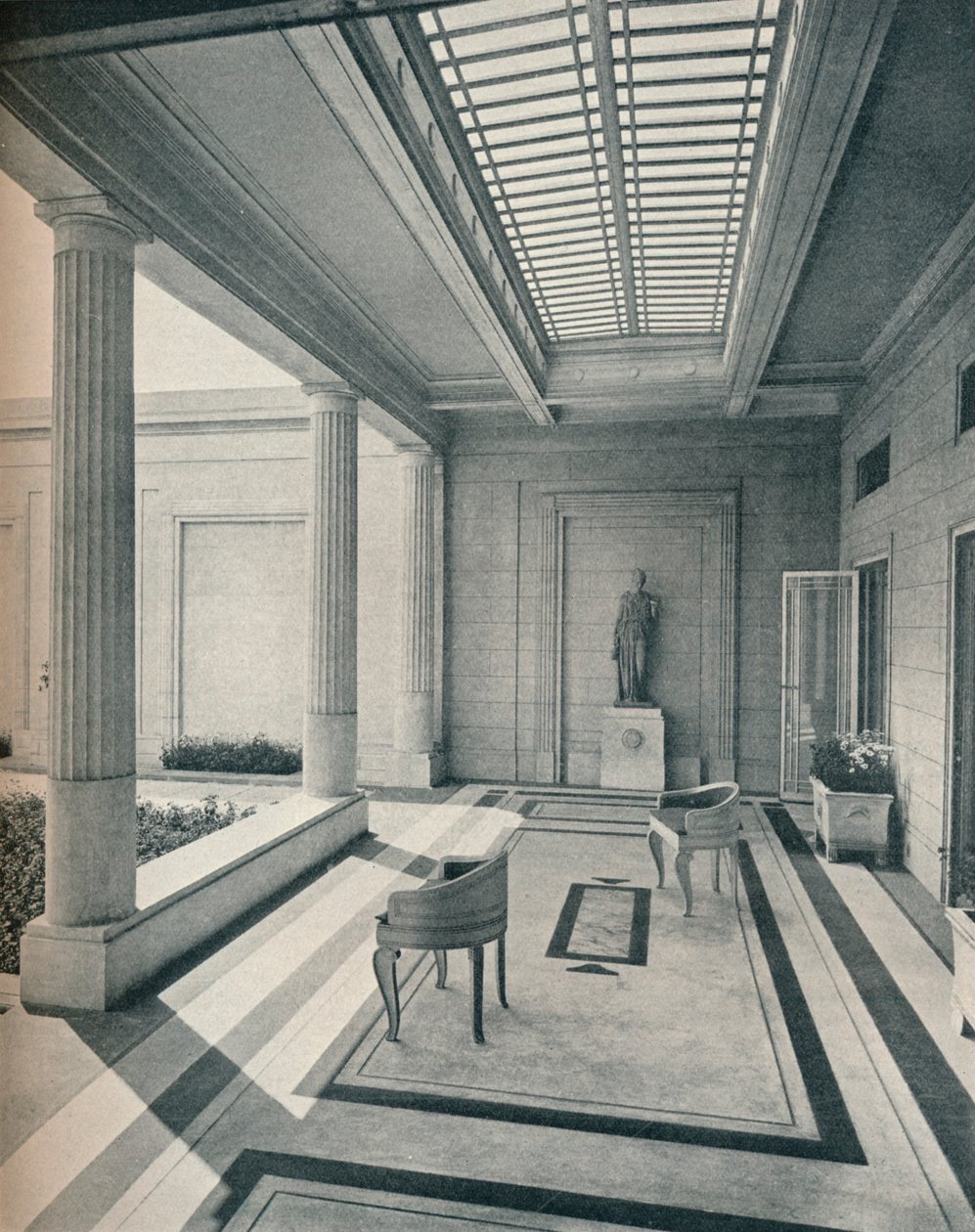 Casa en Grosvenor Road Westminster - La Stoa mirando al oeste. G. y A. Gilbert Scott, arquitectos de Unbekannt