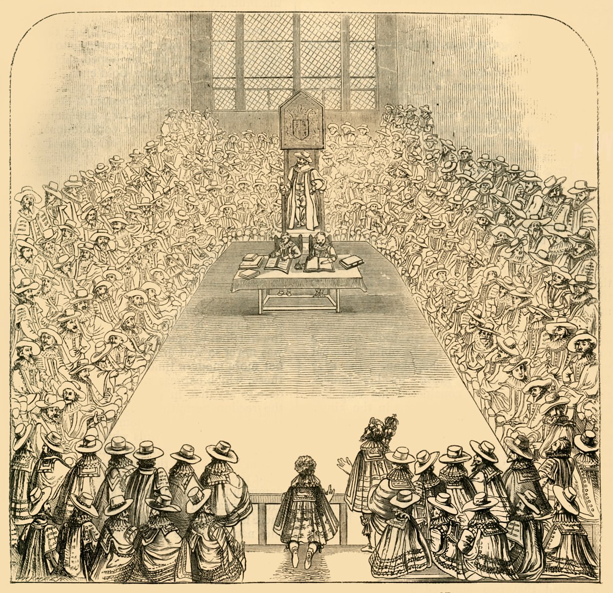 Cámara de los Comunes en 1623, 1881 de Unbekannt
