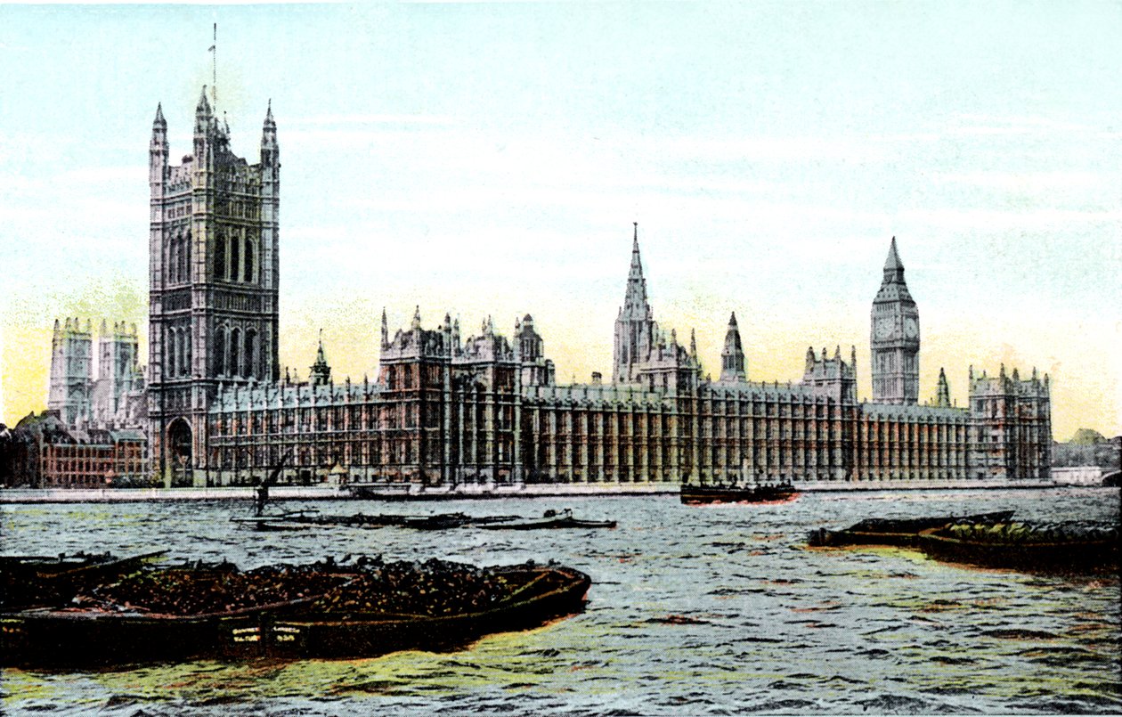 Casas del Parlamento, Londres, siglo XX de Unbekannt