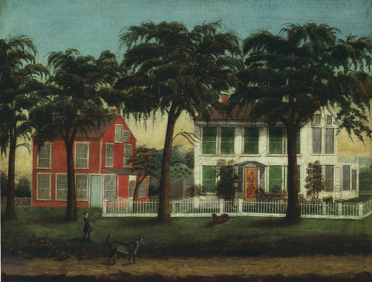 Casas en el Río Fox, Illinois, 1881-1890 de Unbekannt