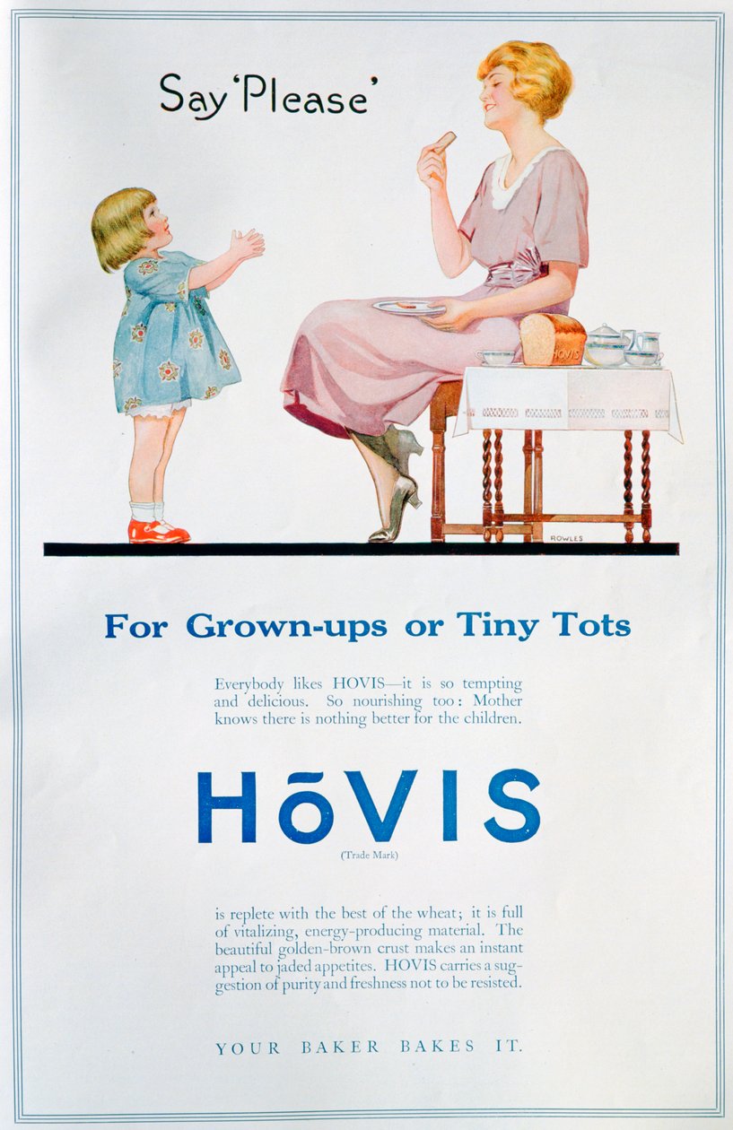 Anuncio de pan Hovis, 1921 de Unbekannt