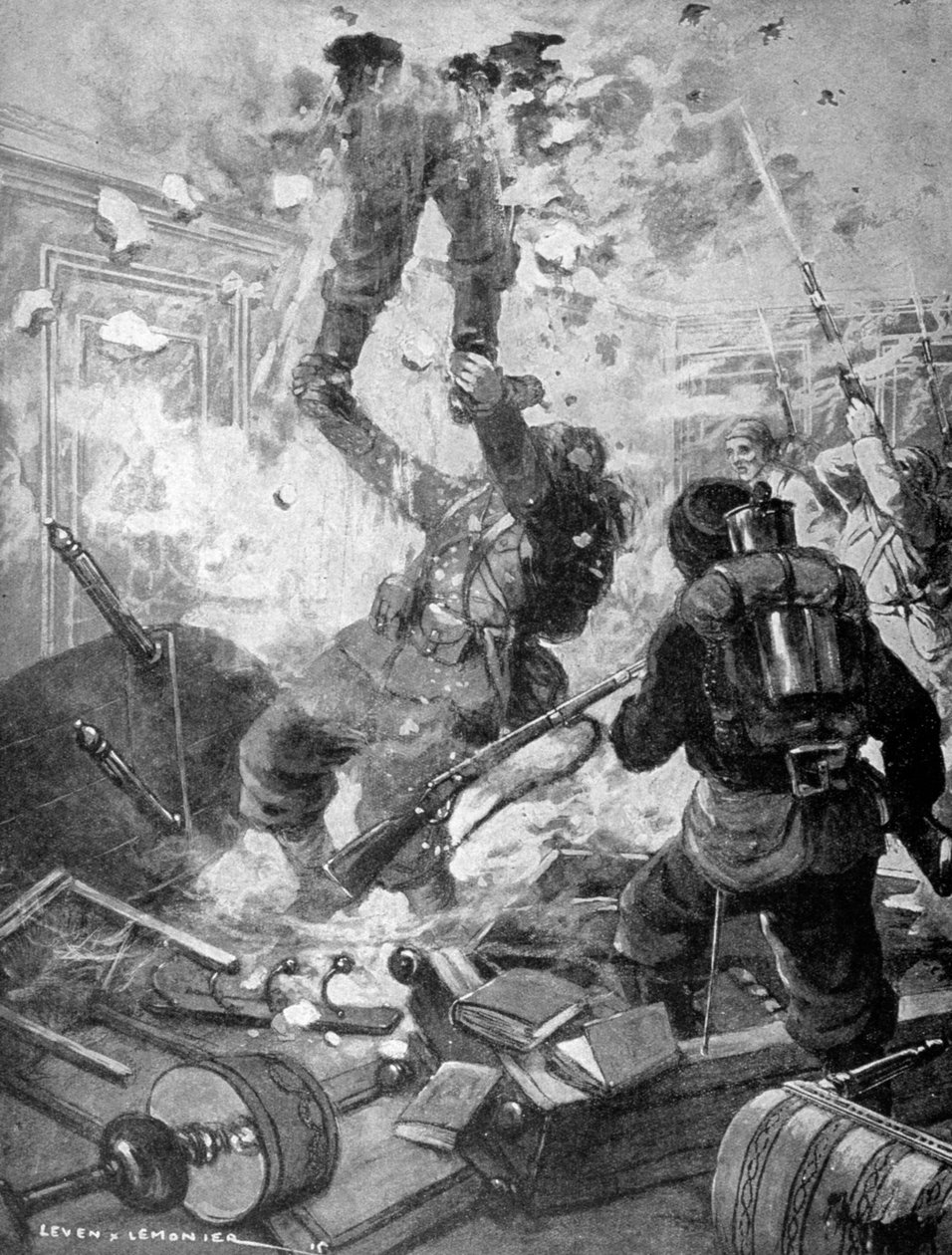 Cómo se tomó el castillo, Primera Guerra Mundial, Francia, 1915 de Unbekannt