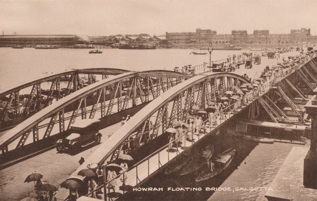 Puente flotante de Howrah, Calcuta, c1905 de Unbekannt