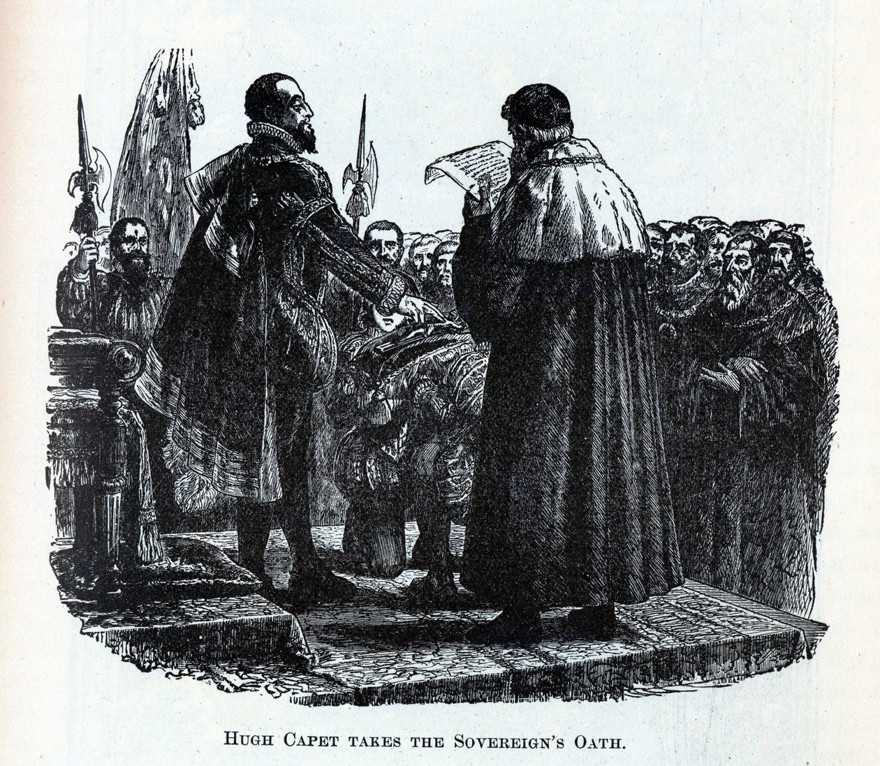 Hugh Capet toma el Juramento de los Soberanos, 1882 de Unbekannt