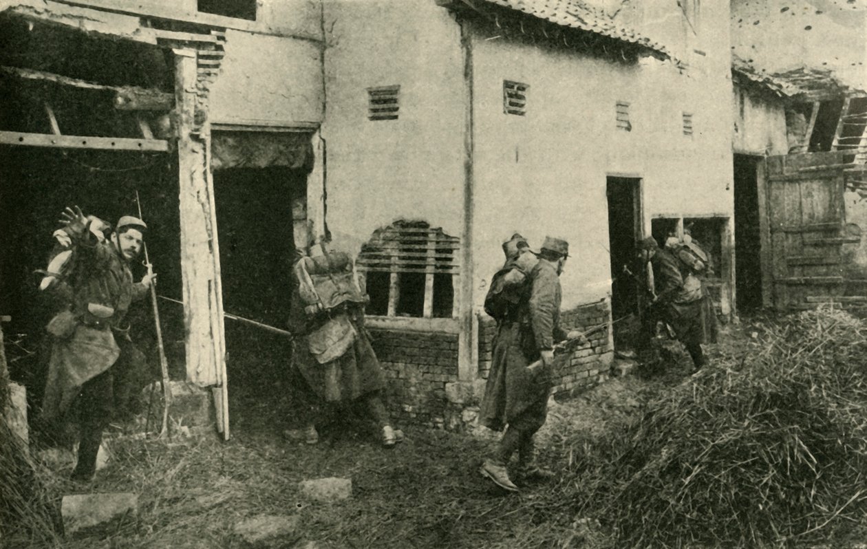 Cazando francotiradores alemanes en el frente occidental, Primera Guerra Mundial, c1915, c1920 de Unbekannt