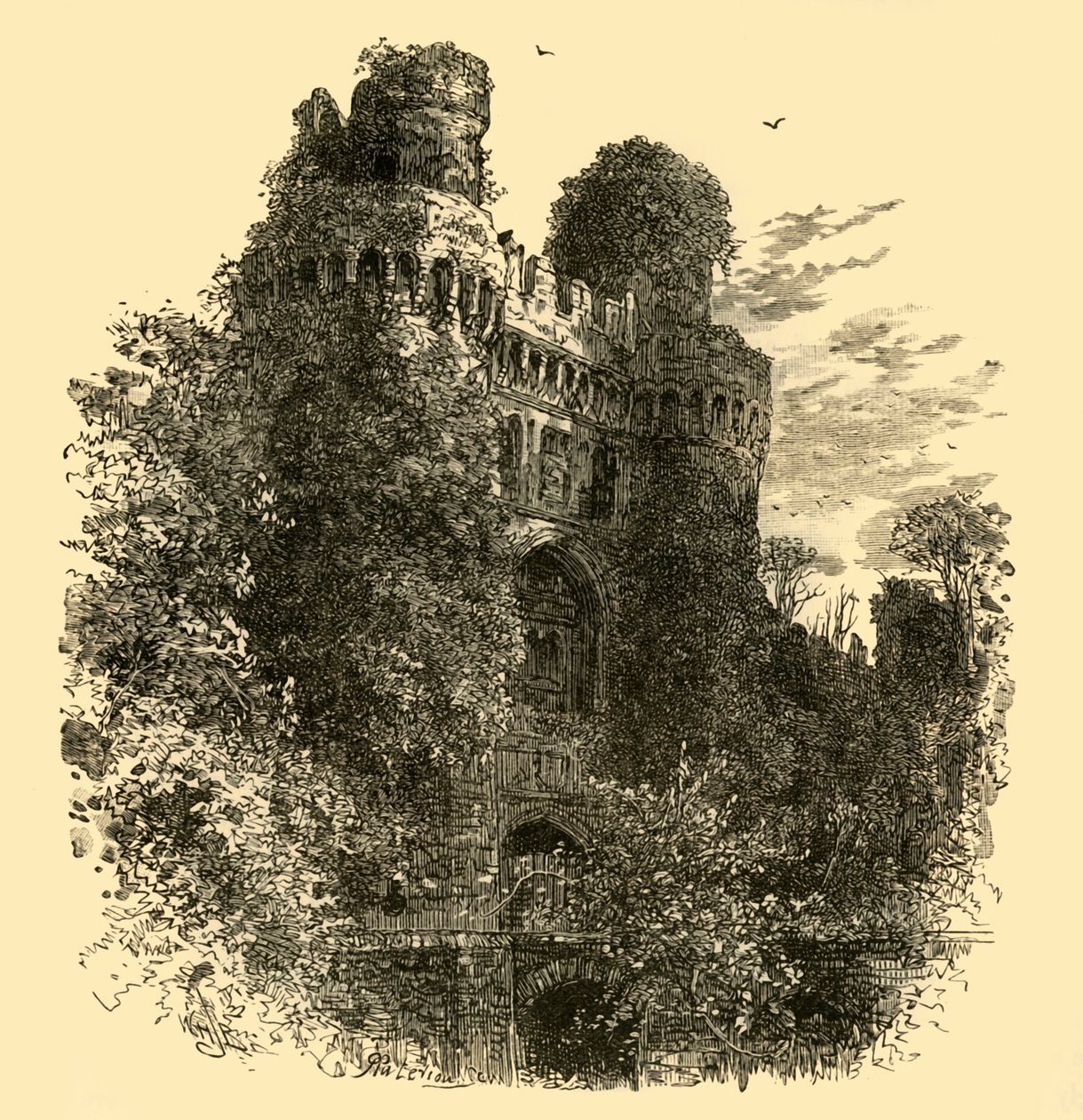 Castillo de Hurstmonceaux, 1898 de Unbekannt
