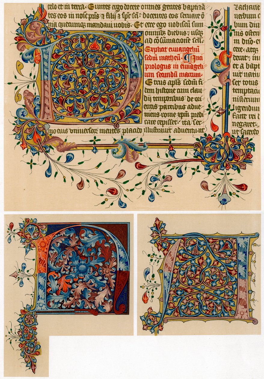 Letras iniciales iluminadas, 1405-1415 de Unbekannt