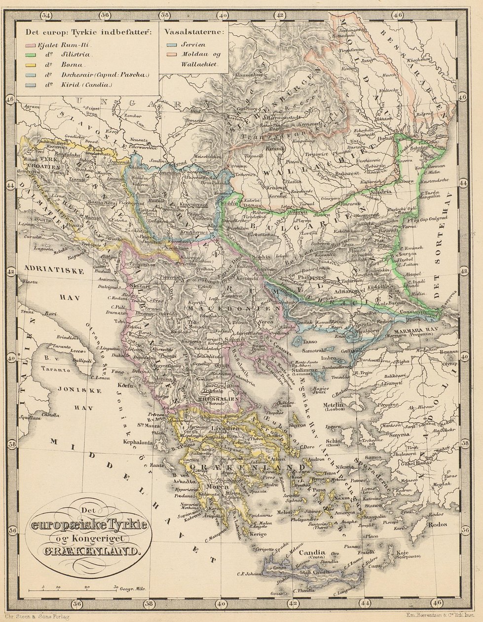 Ilustración del libro Atlas over alle Jordens Dele de autor desconocido y publicado por Chr. Steen & Søn (Kjøbenhavn, 1857) de Unbekannt