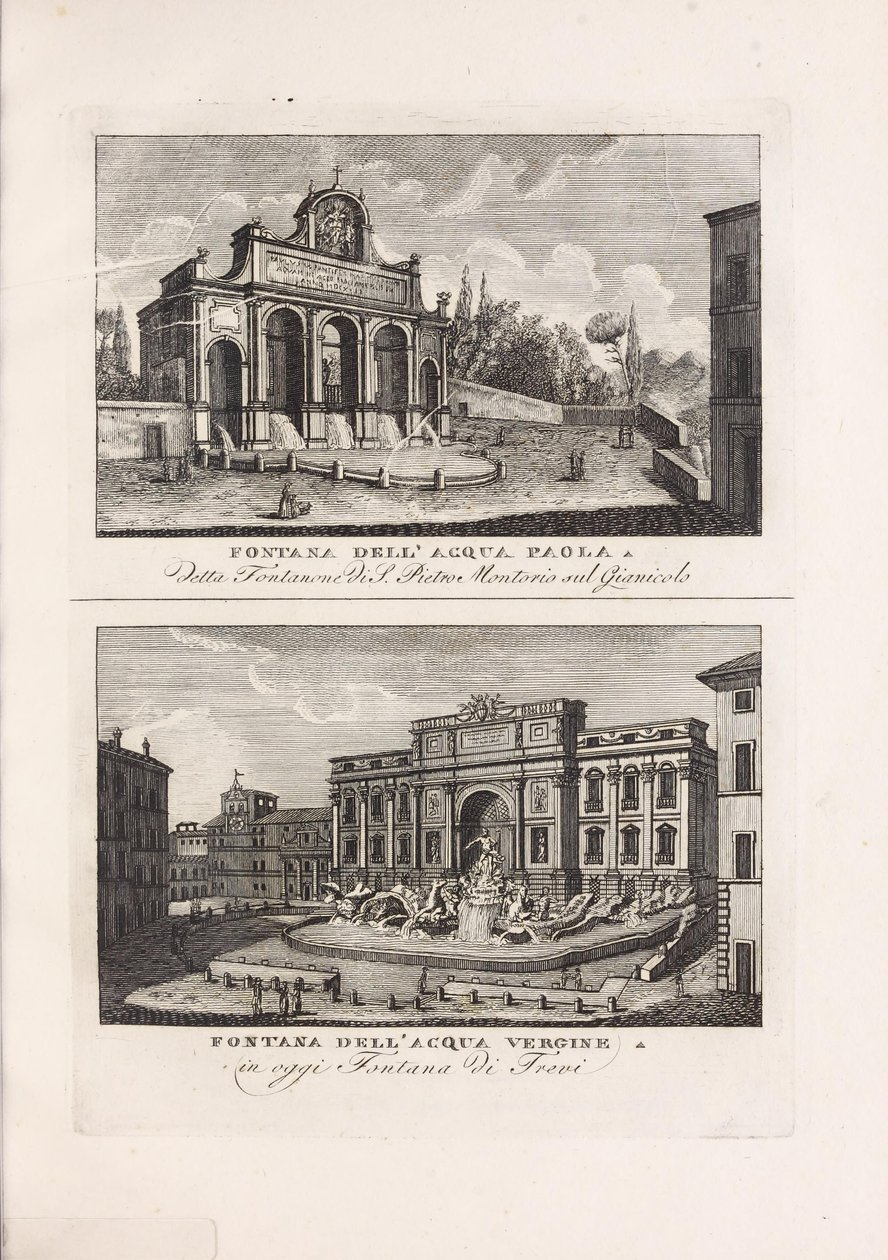 Ilustración del libro Raccolta di vedute antiche e moderne della città di Roma e sue vicinanze de autor desconocido y publicado por Presso Piale neg.e di stampe a S. Carlo al Corso (it, 1816) de Unbekannt