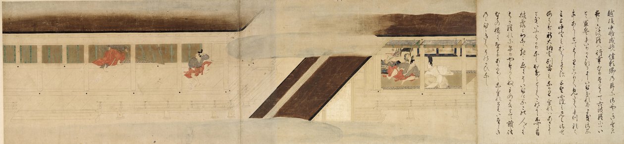 Cuento ilustrado de la Guerra Civil de Heiji La visita imperial a Rokuhara, siglo XIII de Unbekannt