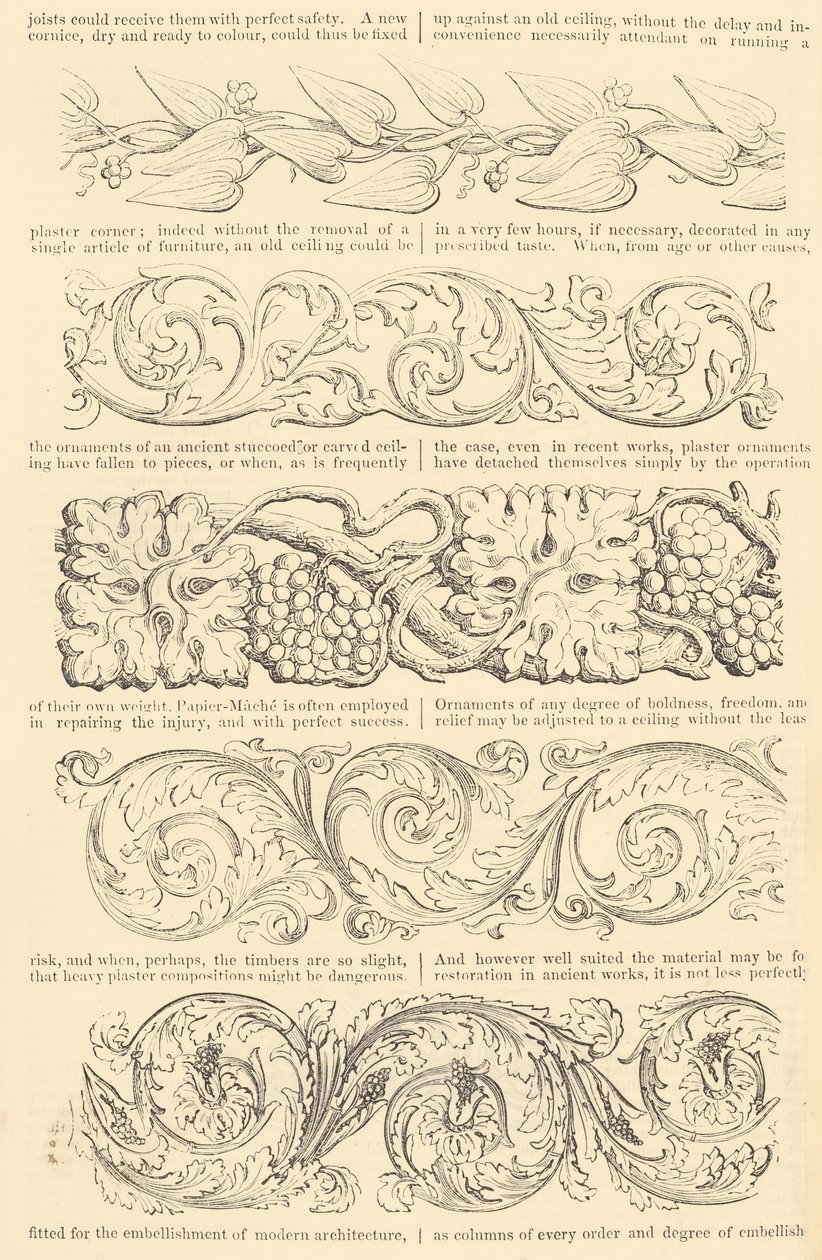 Tarifa ilustrada de los marcos de cuadros mejorados de papel maché, también, Mou enriquecido..., [alrededor de 1847] de Unbekannt